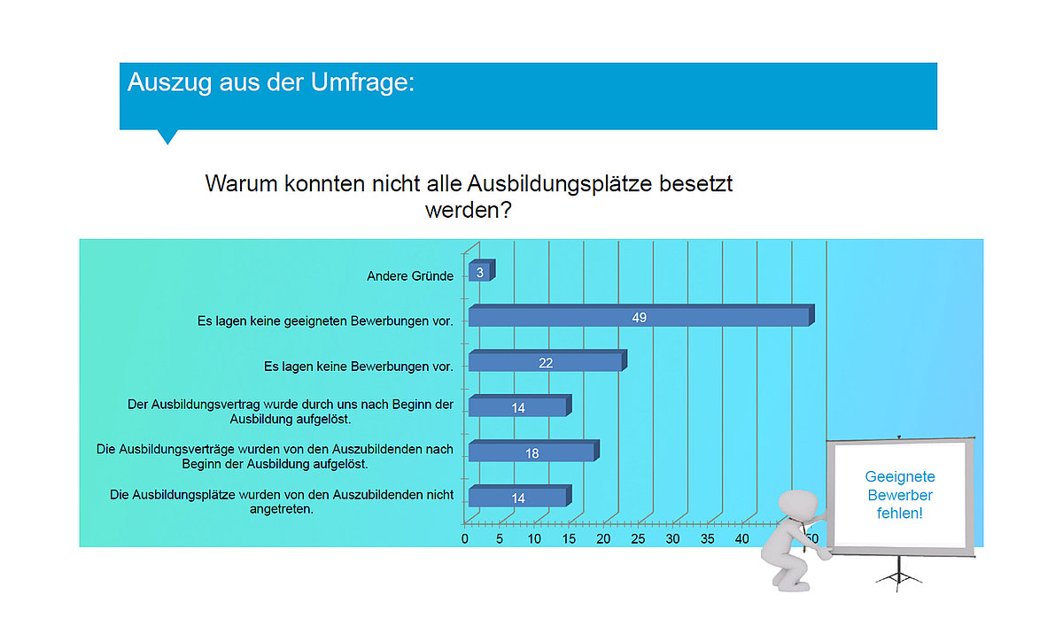 Umfrage: Warum konnten nicht alle Ausbildungsplätze besetzt werden?