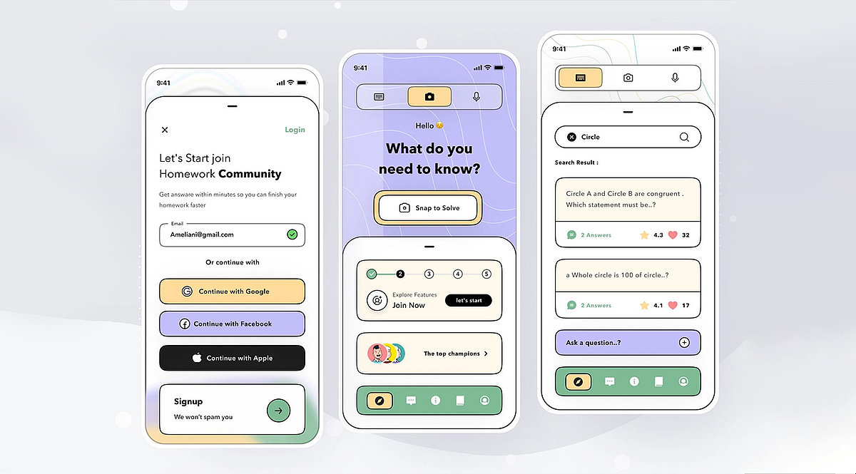 Verschiedene Smartphones nebeneinander