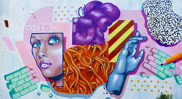 Ein modernes und abstraktes Gemälde 