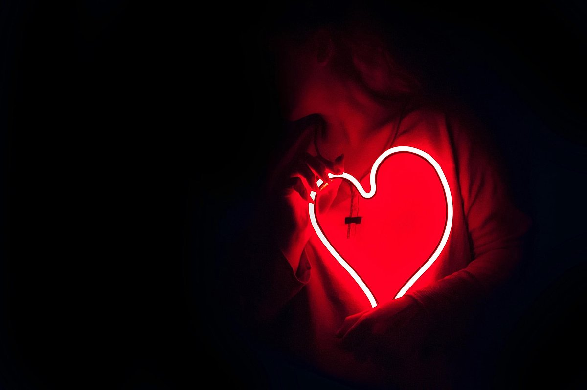 Ein Herz, das den Purpose symbolisieren möchte